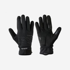 Rękawiczki na rower Windstopper® Gore-Tex Labs ciepłe. Brązowe rękawiczki Shimano, bez wzorów, z gore-texu, sportowe. Za 199.99 zł.