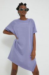 Converse sukienka kolor fioletowy mini oversize. Fioletowe sukienki Converse, s, bez wzorów, bez kołnierzyka, bez ramiączek, mini, oversize. W wyprzedaży za 244.99 zł.