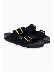 BACKSUN Skórzane klapki "Bali" w kolorze czarnym rozmiar: 42. Czarne klapki Backsun, bez wzorów, ze skóry, klasyczne, z otwartym noskiem, bez obcasa, bez zapięcia. Za 130.99 zł.