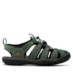 Sandały Keen. Zielone sandały Keen, bez wzorów, sportowe, bez obcasa, bez zapięcia. Za 679.99 zł.