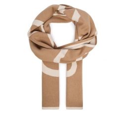 Szalik Calvin Klein. Brązowe szaliki i kominy Calvin Klein, bez wzorów. Za 329.99 zł.