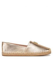 Tommy Hilfiger Espadryle FW0FW08652 Złoty. Żółte espadryle Tommy Hilfiger, bez wzorów, ze skóry, bez obcasa. Za 289.99 zł.