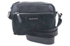 Listonoszka skórzana BARBERINI'S czarna 788/1-1. Czarne shopper bag Barberinis, bez wzorów, ze skóry, casualowe, małe, zamszowe, bez dodatków. Za 199.99 zł.