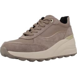 Buty GEOX D SPHERICA EC13 Brązowy. Brązowe buty trekkingowe Geox, ze skóry, bez zapięcia. Za 534.99 zł.