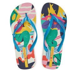 Japonki Ipanema. Niebieskie japonki Ipanema, bez wzorów. Za 69.99 zł.