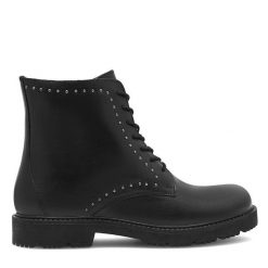 Botki Sergio Bardi. Czarne botki Sergio Bardi, bez wzorów, bez obcasa, na płaskiej podeszwie, bez zapięcia. Za 209.99 zł.