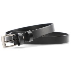 Czarny Skórzany Pasek Damski Armodo. Czarne paski Armodo, z aplikacjami, ze skóry, eleganckie. Za 62.99 zł.