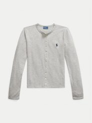 Polo Ralph Lauren Kardigan 211941175001 Szary Slim Fit. Szare swetry Polo Ralph Lauren, s, bez wzorów, z bawełny, bez ramiączek. Za 449.99 zł.
