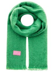 Zwillingsherz Szal w kolorze zielonym - 180 x 60 cm rozmiar: onesize. Zielone szaliki i kominy Zwillingsherz, bez wzorów, z materiału. Za 82.99 zł.