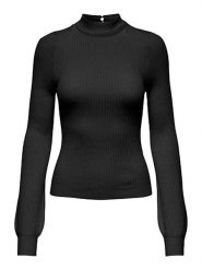 ONLY Sweter w kolorze czarnym rozmiar: XL. Czarne swetry ONLY, xl, bez wzorów, prążkowane, bez ramiączek. Za 96.83 zł.