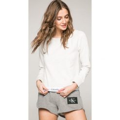 Calvin Klein Underwear - Longsleeve piżamowy. Szare piżamy marki Calvin Klein Underwear, l, z bawełny, z okrągłym kołnierzem. W wyprzedaży za 219.90 zł.