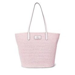 Torebka LAUREN RALPH LAUREN. Czerwone shopper bag Lauren Ralph Lauren, bez wzorów, bez dodatków. Za 859.99 zł.