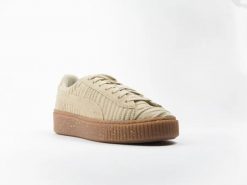 BUTY DAMSKIE SPORTOWE Puma Basket Platform OW W 002 (35.5). Brązowe buty do biegania Puma, bez wzorów, bez zapięcia, do biegania. Za 529.00 zł.