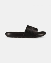 Klapki basenowe Kilpi Flopy. Czarne klapki Kilpi, bez wzorów, eleganckie, bez obcasa, bez zapięcia. Za 70.90 zł.