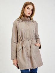Orsay Parka w kolorze szarobrązowym rozmiar: 36. Brązowe płaszcze Orsay, bez wzorów, bez kaptura. Za 86.99 zł.