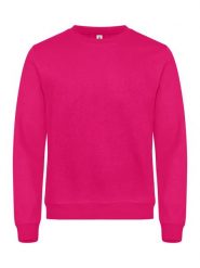 Clique Miami Bluza z OKrągłym Dekoltem z mieszanki bawełny – Bright Cerise. Czerwone bluzy CLIQUE, xs, bez wzorów, z bawełny, bez kaptura. Za 164.44 zł.