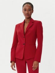 HUGO Marynarka Agonia-1 50539976 Czerwony Slim Fit. Czerwone marynarki i żakiety Hugo, bez wzorów, z syntetyku, bez ramiączek. Za 879.99 zł.