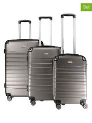 Geographical Norway 3-częściowy zestaw "Shock" w kolorze szarym rozmiar: onesize. Szare walizki Geographical Norway. Za 347.99 zł.