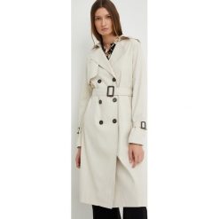 Answear Lab trencz damski kolor beżowy przejściowy. Brązowe płaszcze Answear Lab, l, bez wzorów, bez kaptura. Za 349.99 zł.