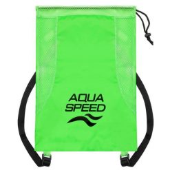 Worek na sprzęt plecak Aqua Speed Mesh Backpack. Czarne plecaki Aqua-Speed, bez wzorów, z meshu, bez dodatków. Za 39.99 zł.
