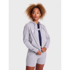 Damska bluza dresowa z kapturem Hummel Go 2.0. Szare bluzy z kapturem Hummel, bez wzorów, z dresówki, z kapturem, na fitness i siłownię. Za 244.00 zł.