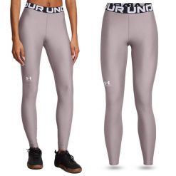 Legginsy sportowe damskie Under Armour getry szybkoschnące treningowe. Szare legginsy Under Armour, xl, bez wzorów, do biegania. Za 249.99 zł.