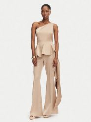 Babylon Top S00356 Beżowy Regular Fit. Brązowe topy Babylon, s, bez wzorów, z poliamidu, bez kołnierzyka, bez ramiączek. Za 1,209.00 zł.