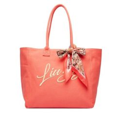 Torebka Liu Jo. Pomarańczowe shopper bag Liu Jo, bez wzorów, bez dodatków. Za 469.99 zł.