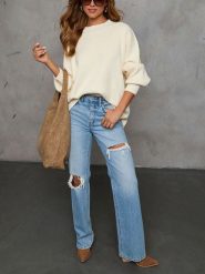 Milan Kiss Sweter w kolorze beżowym rozmiar: S. Brązowe swetry Milan Kiss, s, bez wzorów, bez ramiączek. Za 184.02 zł.