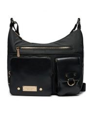 Monnari Torebka BAG6020 Czarny. Czarne torebki klasyczne Monnari, bez wzorów, ze skóry, bez dodatków. Za 79.99 zł.