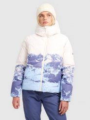 4F Kurtka narciarska membrana 5000 damska - multikolor XL. Niebieskie kurtki narciarskie 4f, na zimę, xl, bez wzorów, bez kaptura, narciarskie. Za 499.99 zł.