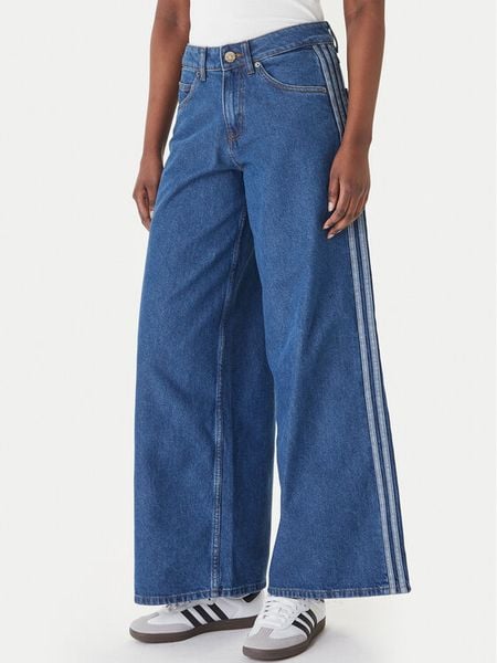 Adidas Jeansy Firebird Adilenium KD2906 Niebieski Wide Leg. Niebieskie jeansy adidas, bez wzorów, z bawełny. Za 426.99 zł.