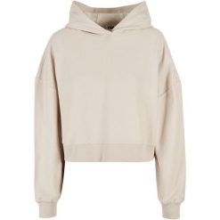 Damska krótka bluza z kapturem w prążki Urban Classics Oversized GT. Brązowe bluzy Urban Classics, bez wzorów, prążkowane, bez ramiączek, z kapturem. Za 237.00 zł.