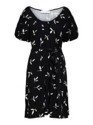 SELECTED FEMME Sukienka "Ilva" w kolorze czarnym rozmiar: 38. Czarne sukienki Selected Femme, bez wzorów, z bawełny, bez kołnierzyka, bez ramiączek, midi. Za 69.42 zł.
