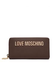 LOVE MOSCHINO Portfel JC5611PP1PKD0300 Brązowy. Brązowe portfele Love Moschino, bez wzorów, ze skóry. Za 439.99 zł.