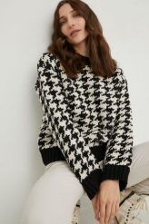 Answear Lab sweter damski kolor czarny ciepły. Czarne swetry Answear Lab, m, bez wzorów, z dzianiny, bez ramiączek. W wyprzedaży za 104.99 zł.