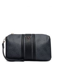 Guess Kosmetyczka PW7572 P6352 Czarny. Czarne torebki klasyczne Guess, z aplikacjami, ze skóry, bez dodatków. Za 264.99 zł.