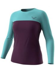 DYNAFIT Koszulka funkcyjna "TRAVERSE S-TECH" w kolorze fioletowo-turkusowym rozmiar: M/L. Różowe t-shirty sportowe Dynafit, l, bez wzorów, z materiału, bez ramiączek, outdoorowe. Za 185.76 zł.