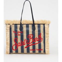 MC2 Saint Barth torebka kolor granatowy. Niebieskie shopper bag MC2 SAINT BARTH, bez wzorów, na ramię, bez dodatków. Za 849.99 zł.