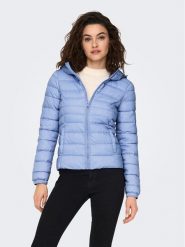 ONLY Kurtka puchowa 15156569 Niebieski Regular Fit. Niebieskie kurtki ONLY, xs, bez wzorów, z puchu, bez kaptura. Za 159.99 zł.