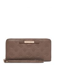 Guess Portfel Carmella Slg SWPD22 25146 Brązowy jasny. Brązowe portfele Guess, z aplikacjami, ze skóry. Za 294.99 zł.