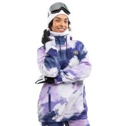 Damska kurtka snowboardowa Sporty zimowe SIROKO W1-W Kumo. Fioletowe kurtki narciarskie SIROKO, na zimę, bez wzorów, z softshellu, bez kaptura, narciarskie. Za 673.00 zł.