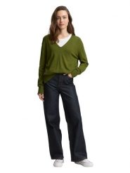 Tom Tailor Sweter w kolorze zielonym rozmiar: M. Zielone swetry Tom Tailor, m, bez wzorów, z wiskozy, klasyczne, bez ramiączek. Za 82.99 zł.