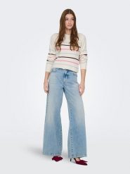 ONLY Sweter w kolorze kremowym rozmiar: S. Brązowe swetry ONLY, s, bez wzorów, bez ramiączek. Za 86.99 zł.