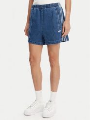 Adidas Szorty jeansowe adicolor Denim Firebird JD2562 Niebieski Loose Fit. Niebieskie szorty adidas, bez wzorów, z bawełny. Za 209.99 zł.