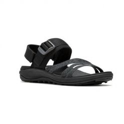 Buty trekkingowe damskie Merrell District 4. Czarne buty trekkingowe Merrell, z materiału, bez zapięcia. Za 397.00 zł.