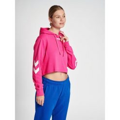 Damska bluza z kapturem crop Hummel Legacy. Czerwone bluzy z kapturem Hummel, xs, bez wzorów, z kapturem, do piłki ręcznej. Za 170.00 zł.