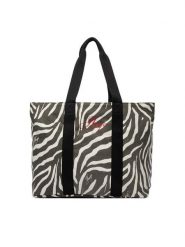 HUGO Torebka Becku ZE 50563010 Czarny. Czarne shopper bag Hugo, bez wzorów, z materiału, bez dodatków. Za 549.99 zł.