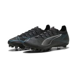Buty piłkarskie ULTRA 5 PRO FG/AG PUMA. Czarne buty do biegania Puma, bez wzorów, bez zapięcia, do biegania. W wyprzedaży za 530.50 zł.