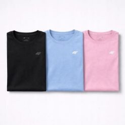T-SHIRT DAMSKI 4F KOSZULKA SPORTOWA ZESTAW KOMPLET 3 SZTUKI XS F3306 SS26. T-shirty sportowe 4f, uniwersalny, bez wzorów, z bawełny, bez ramiączek, na fitness i siłownię. Za 119.97 zł.
